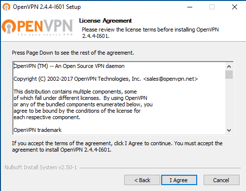 instal the new OpenVPN Client 2.6.5